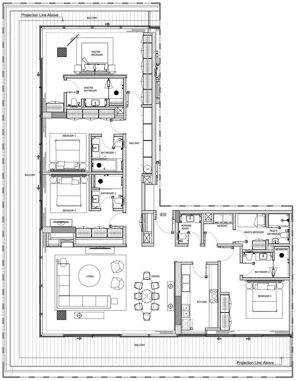 4 BR Penthouse