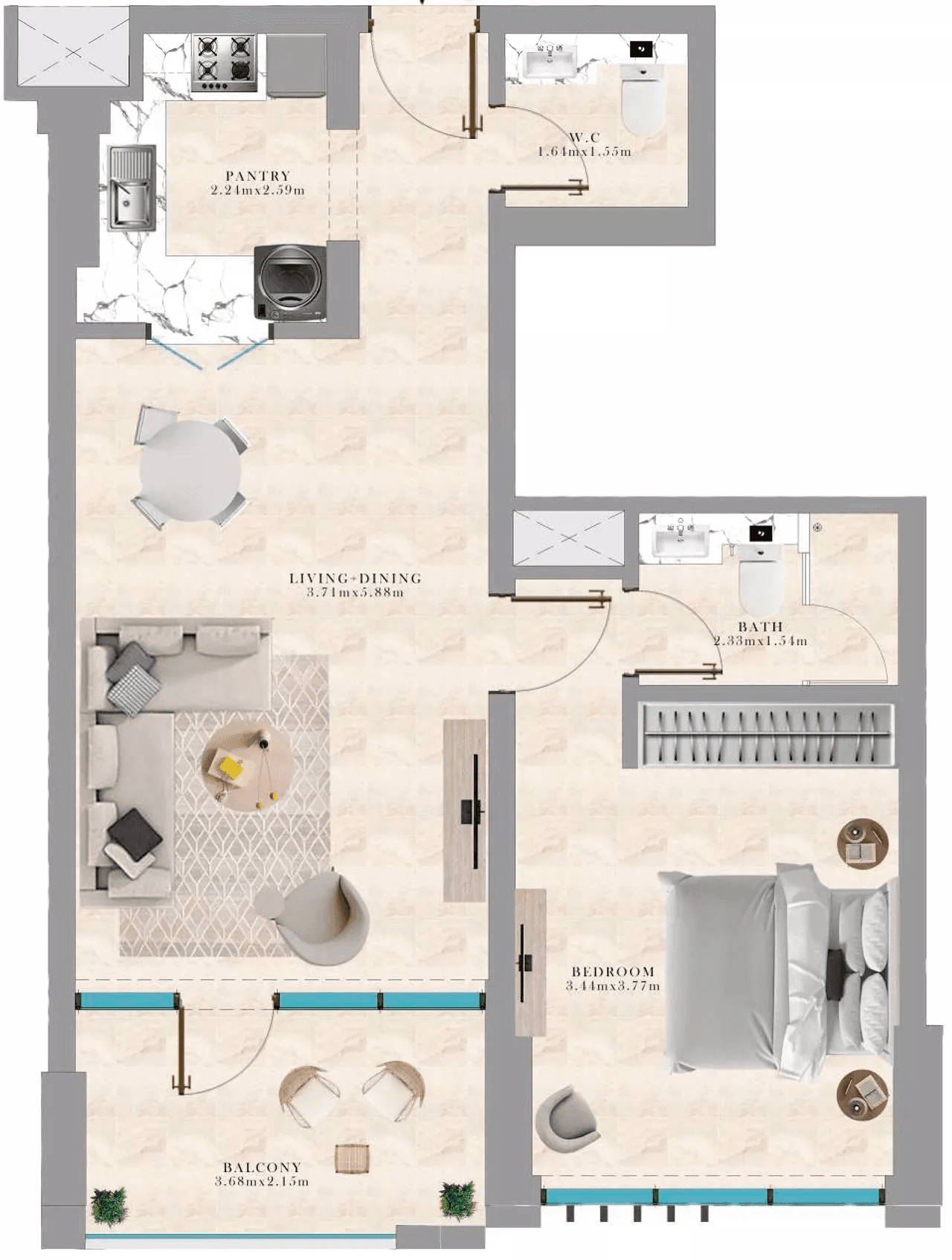 Type 1 Apartment