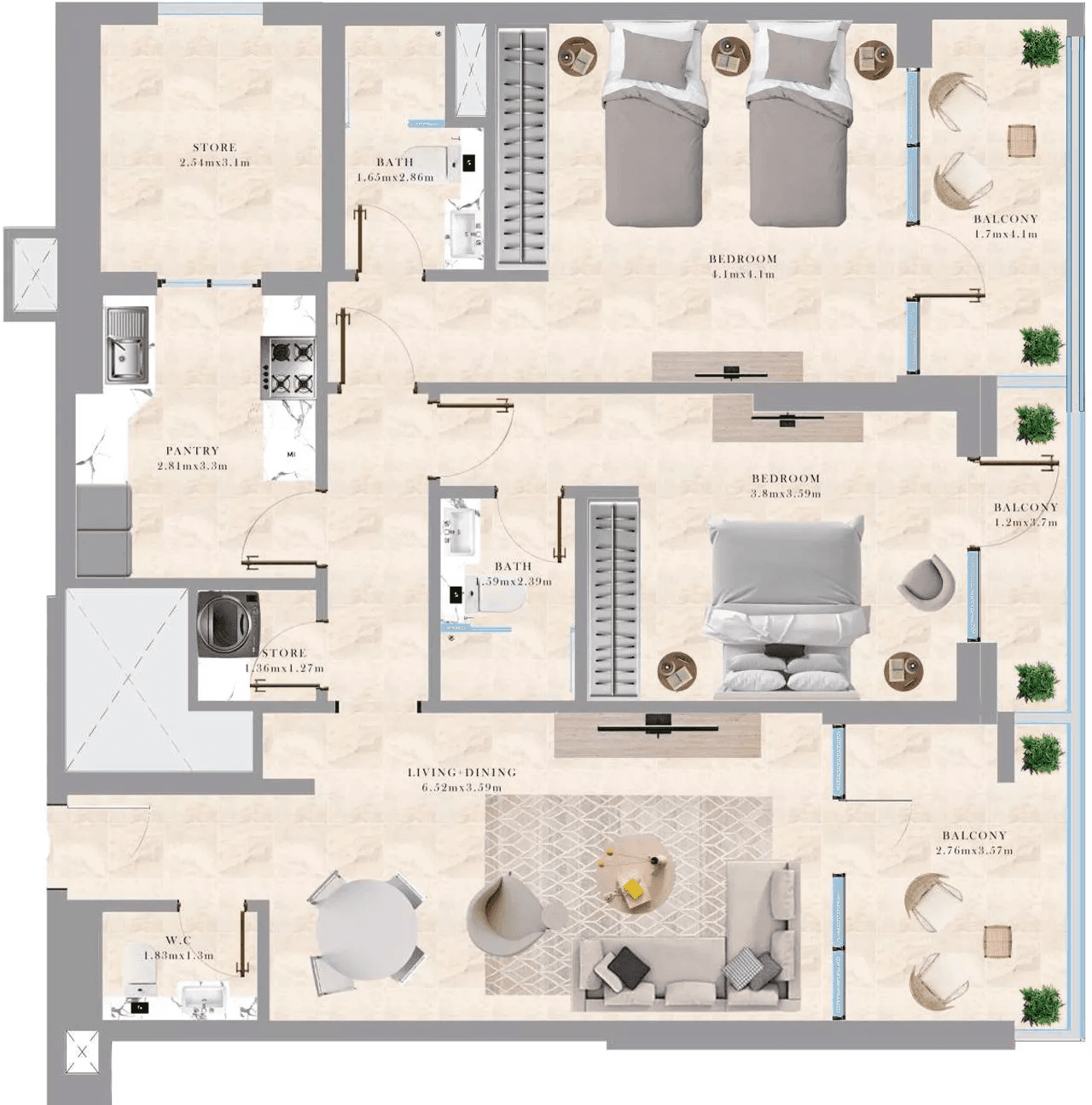 Type 2 Apartment
