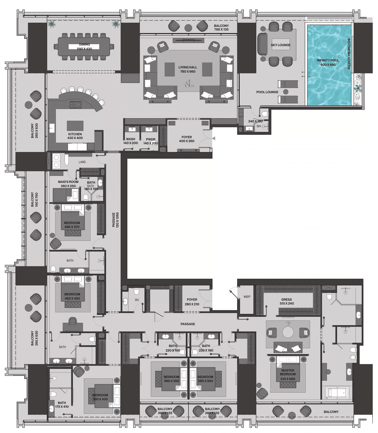 Fleur De Jardin Sky Mansion