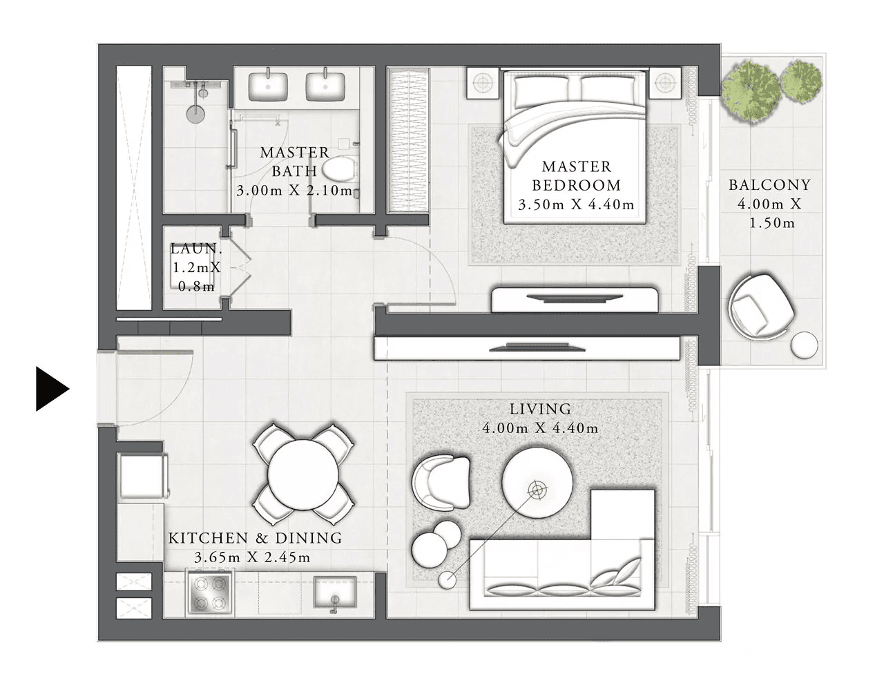 1 BR