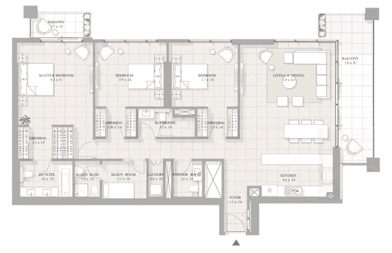3 BR