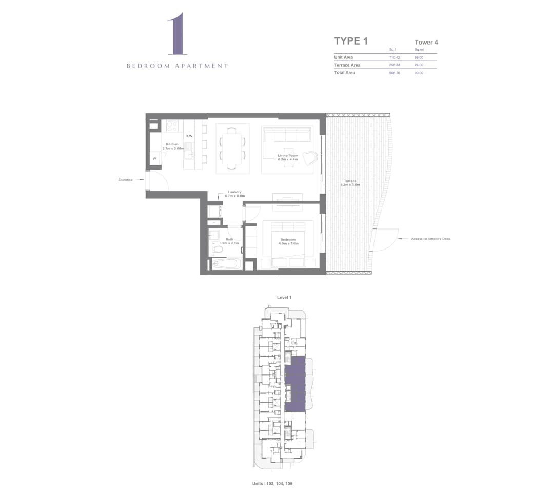 1 BR