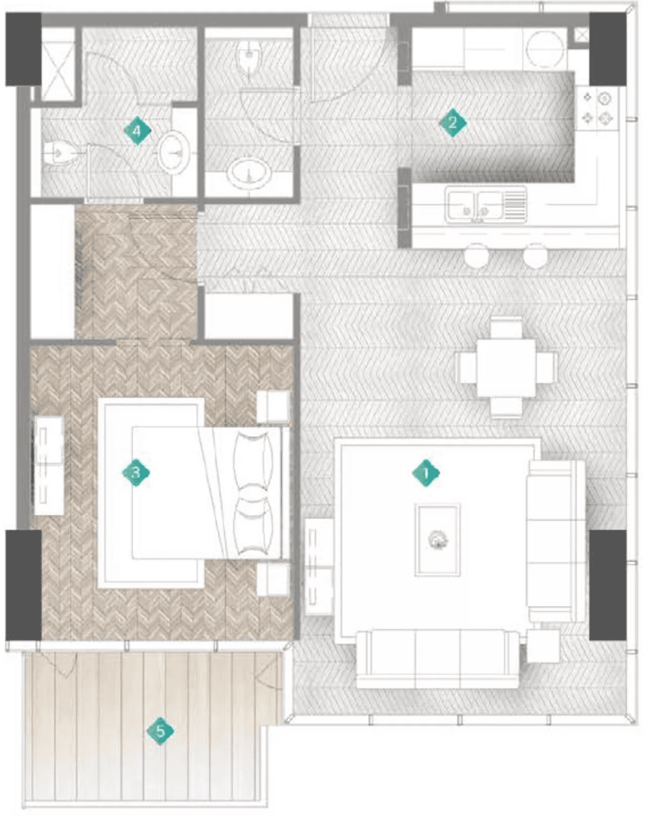 1 BR