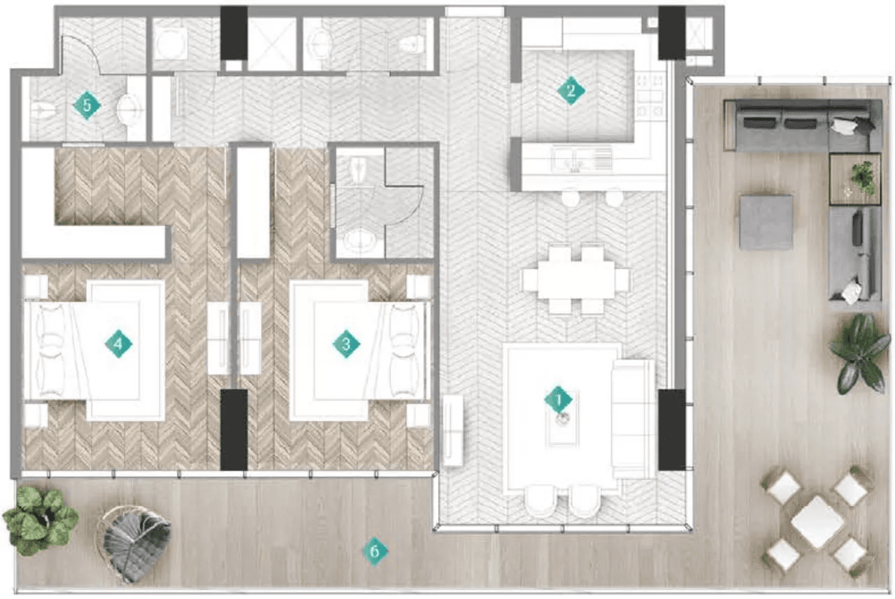 2 BR Plus