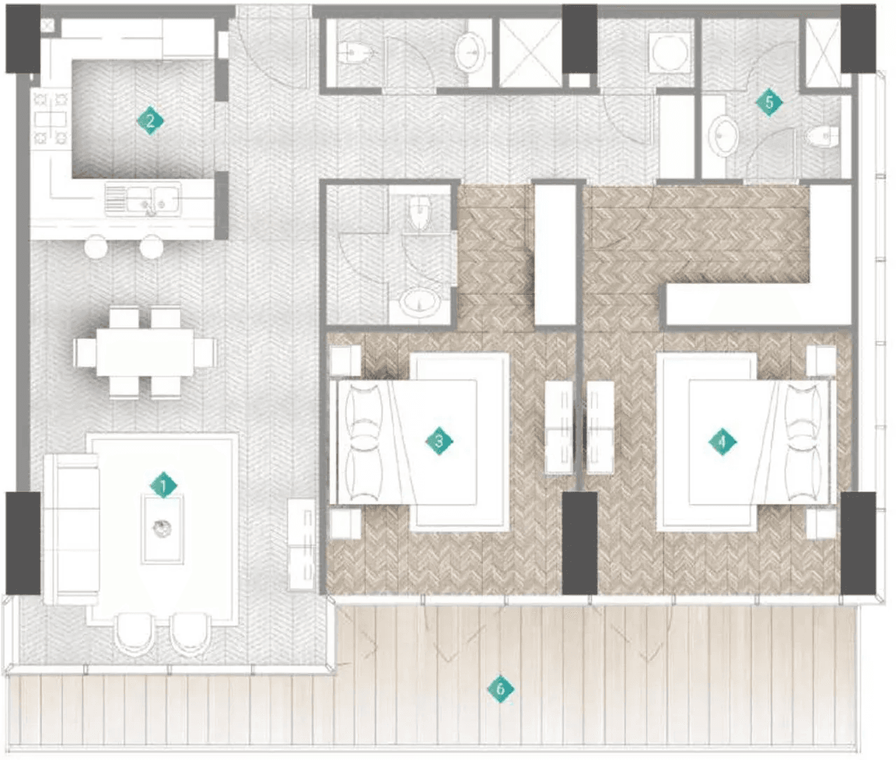 2 BR