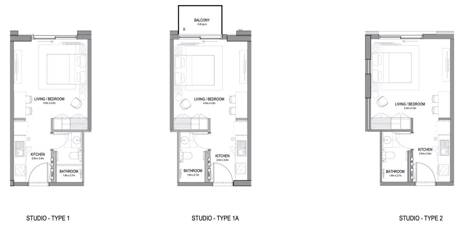 Apartment, Type 1-2-3