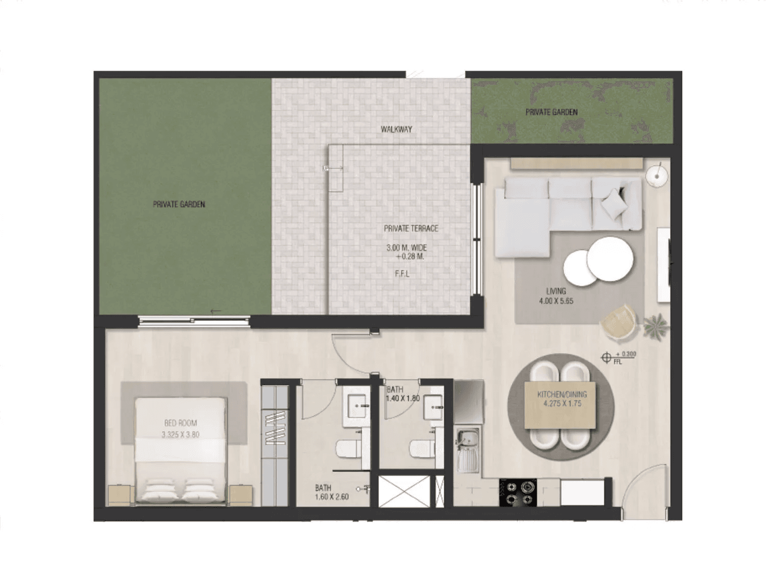 1 BR