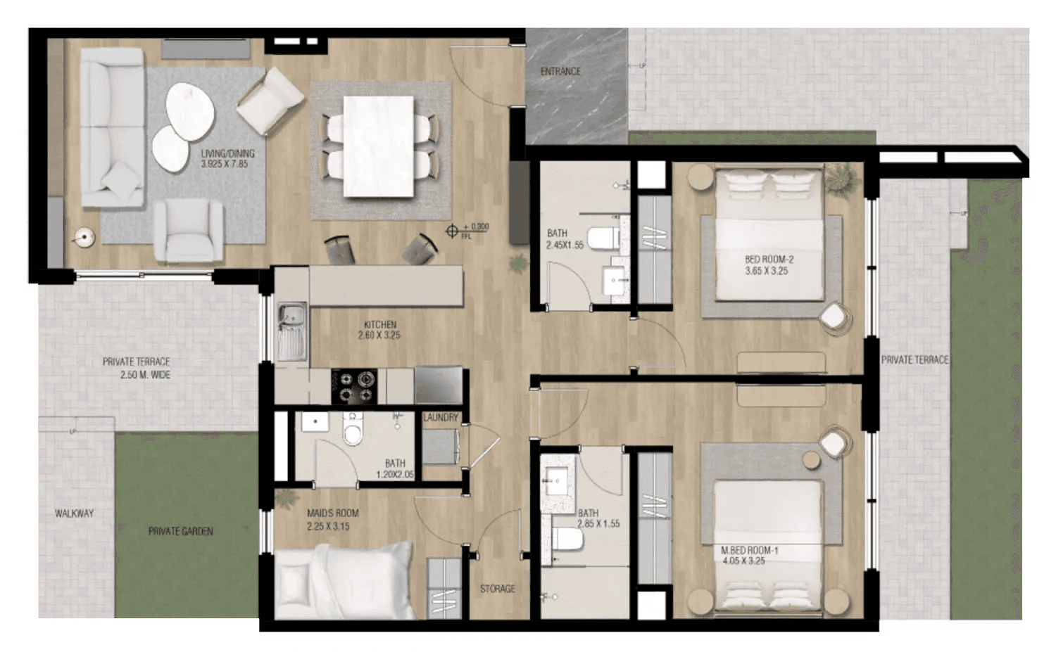 2 BR
