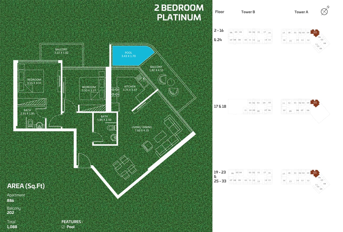 2 BR