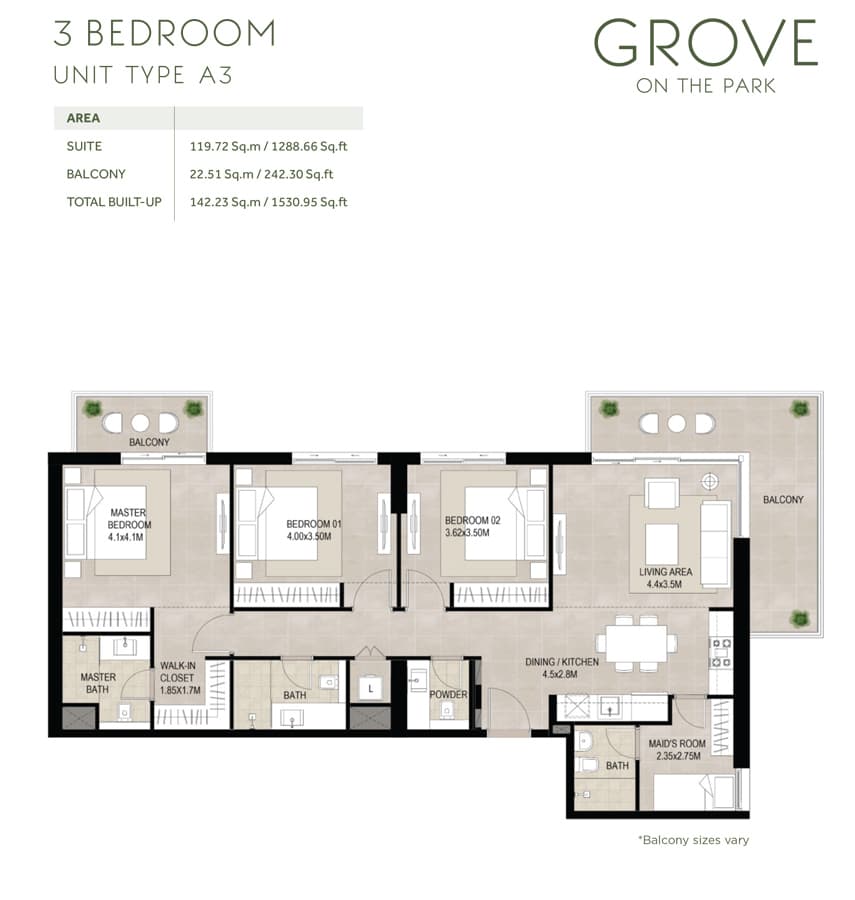 3 BR