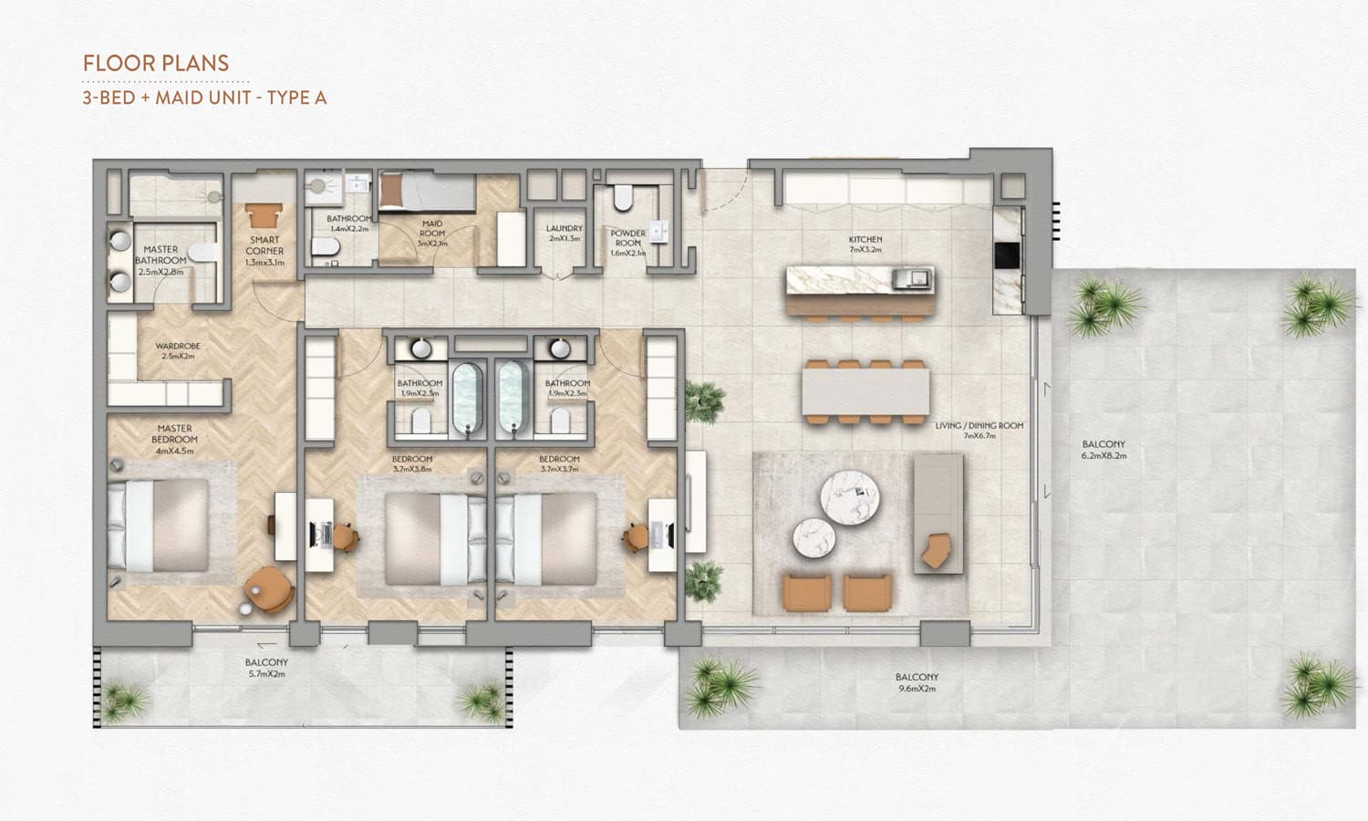 3 BR