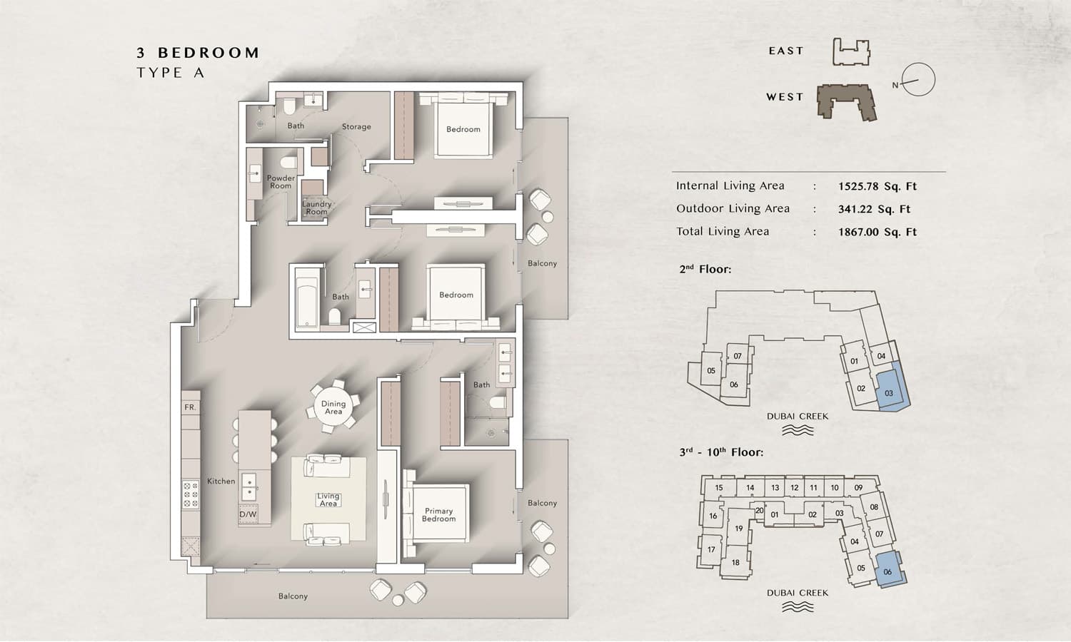 3 BR