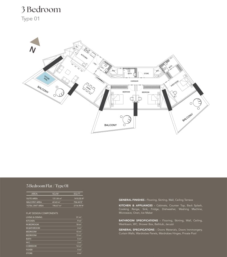 3 BR