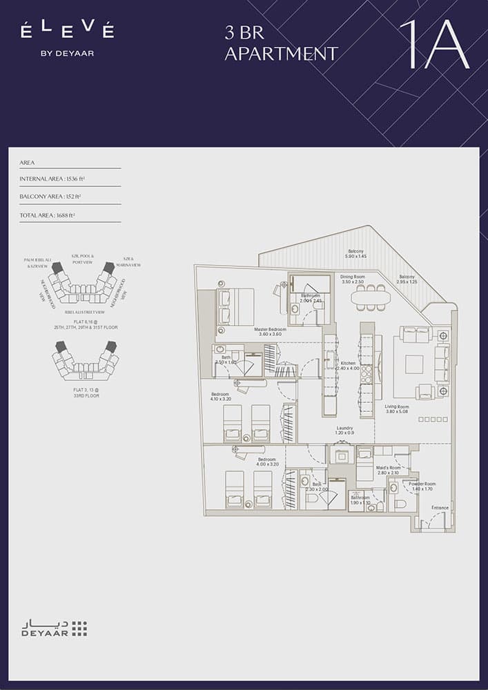3 BR