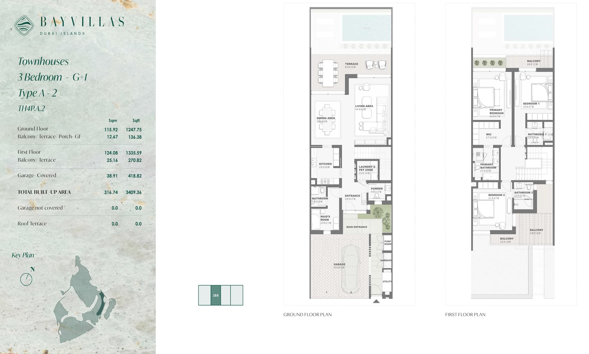 3 BR ( Bay Villas Townhouse )