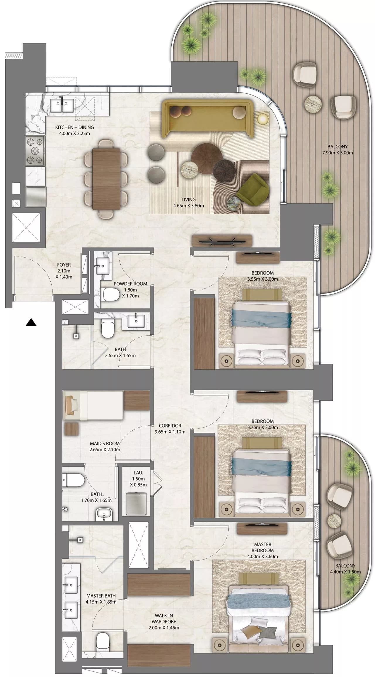 3 BR
