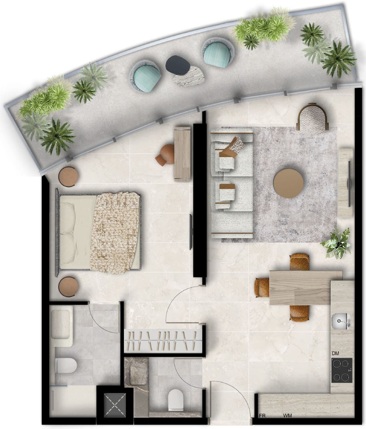 1 BR
