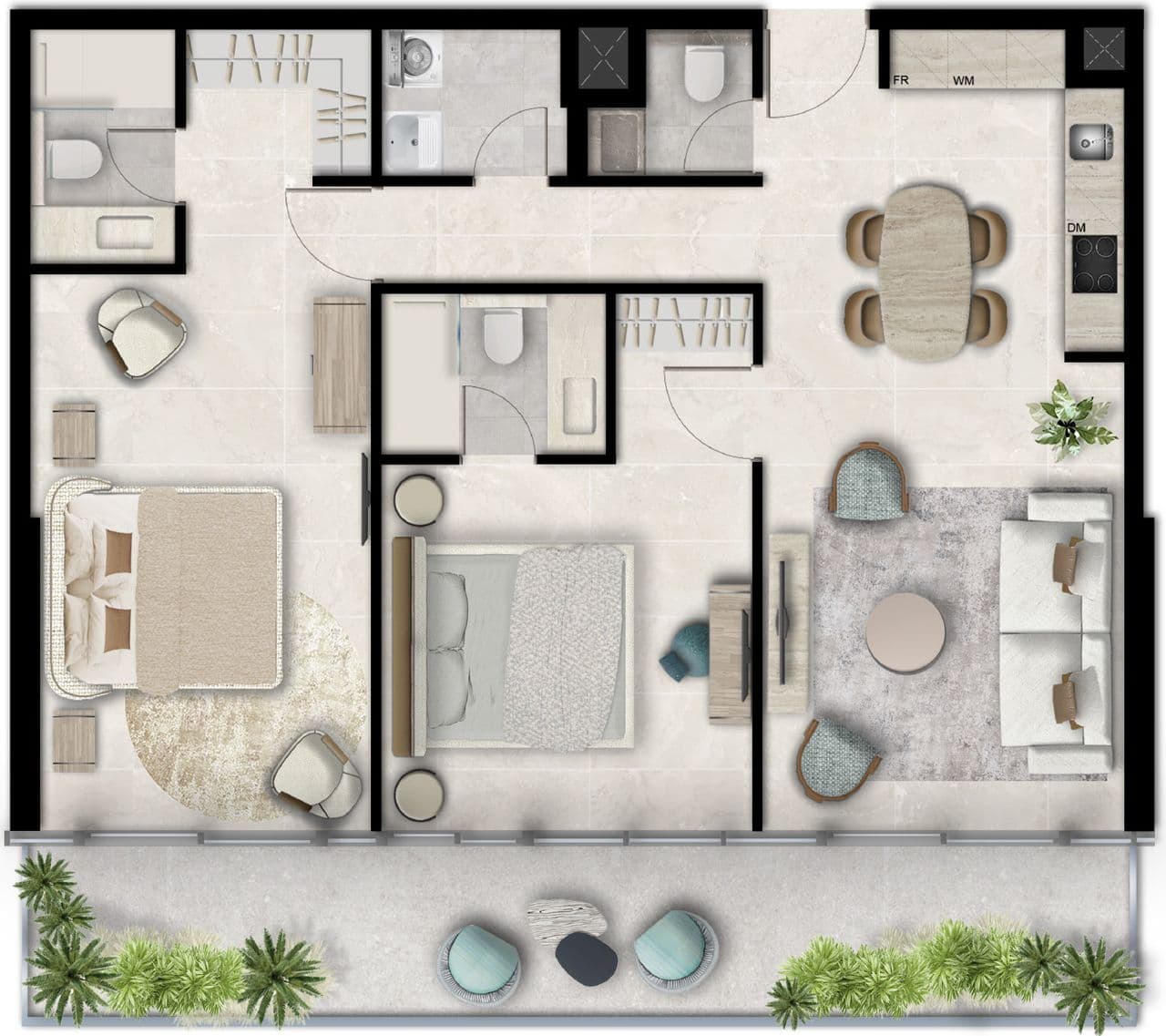 2 BR
