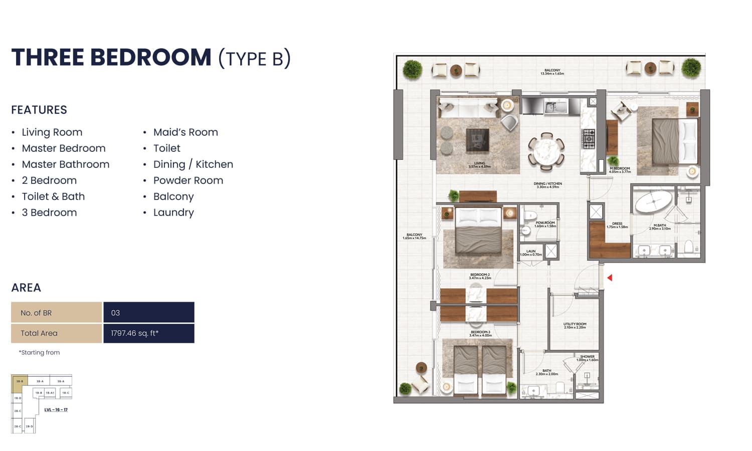 3 BR