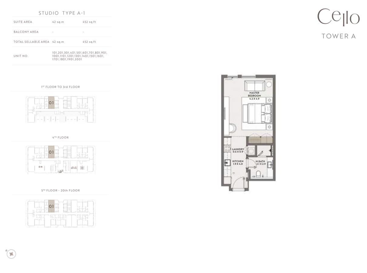 Studio ( Tower A )