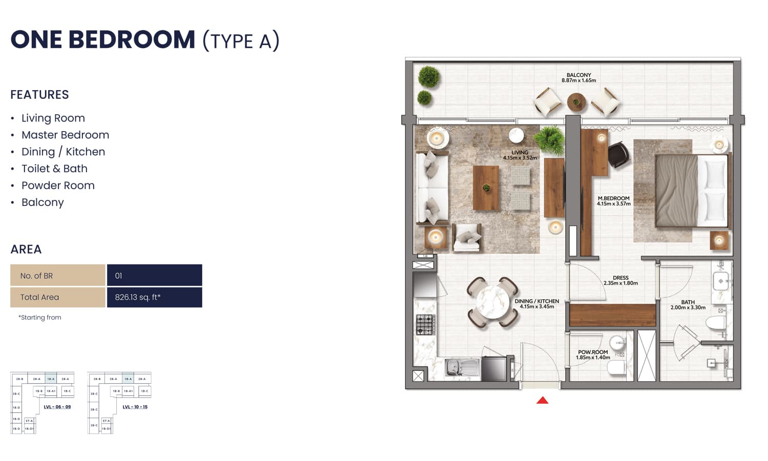 1 BR