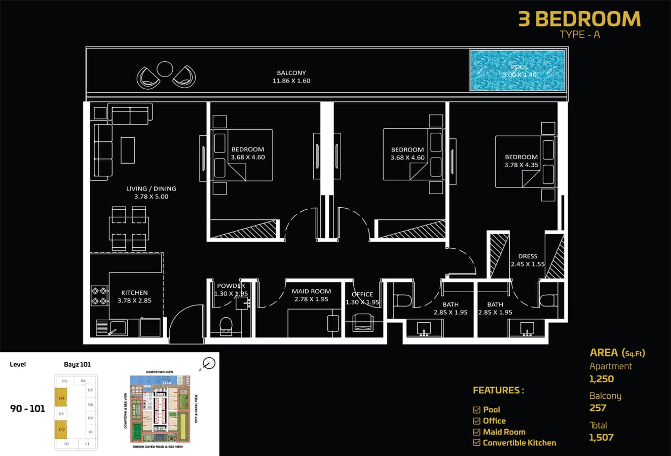 3 BR