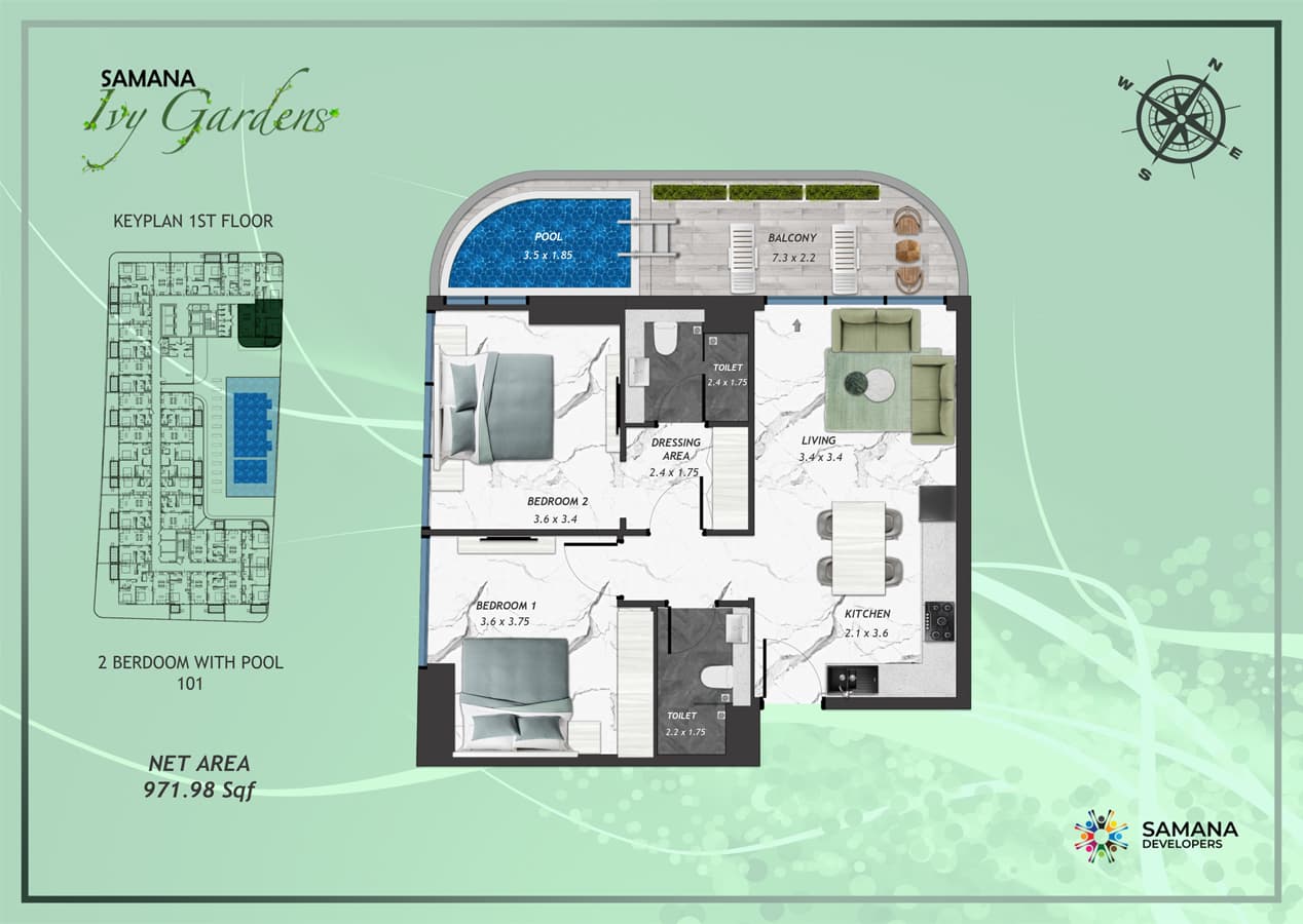 2 BR