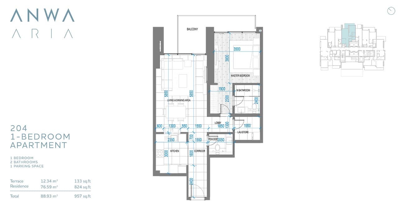 1 BR