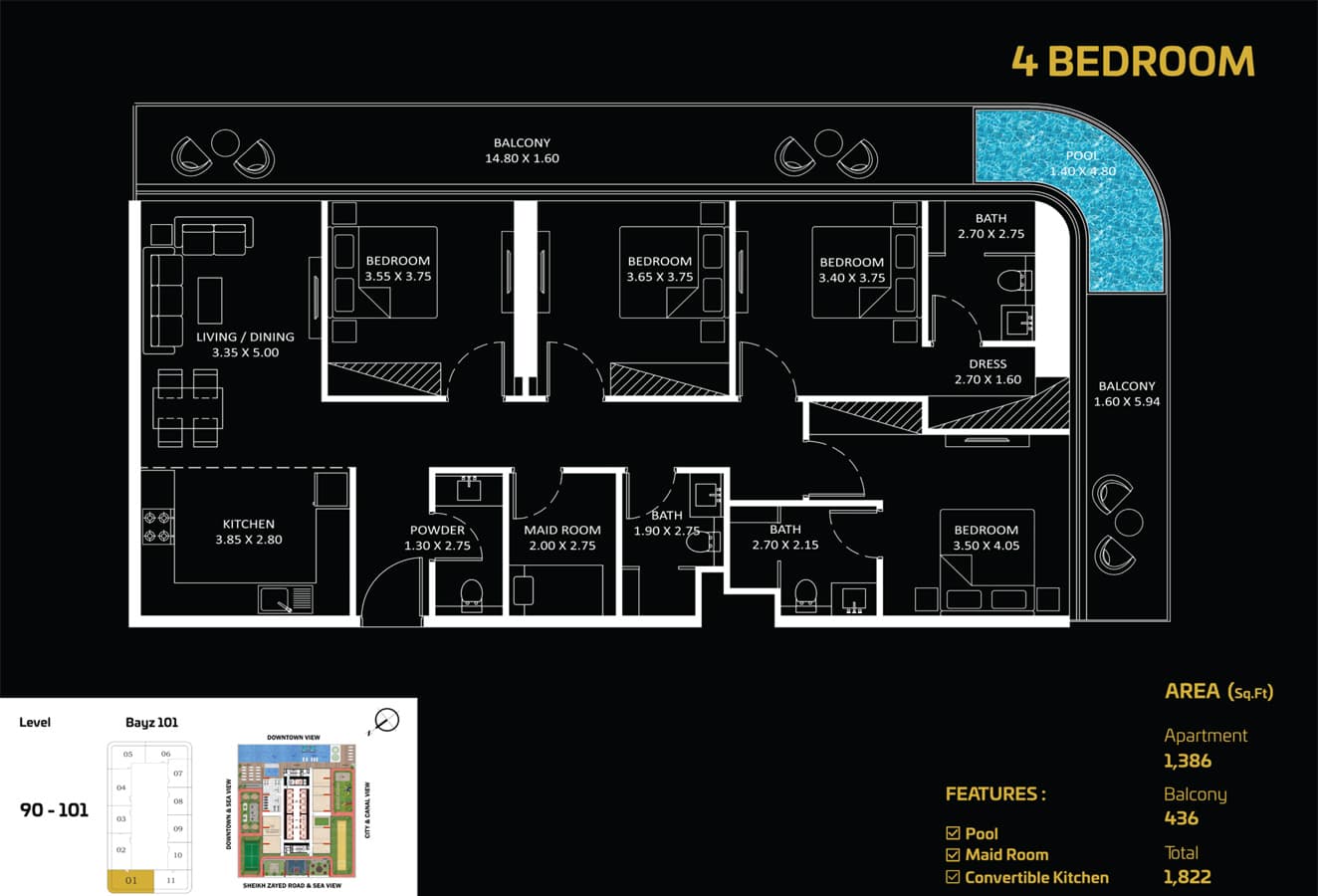 4 BR