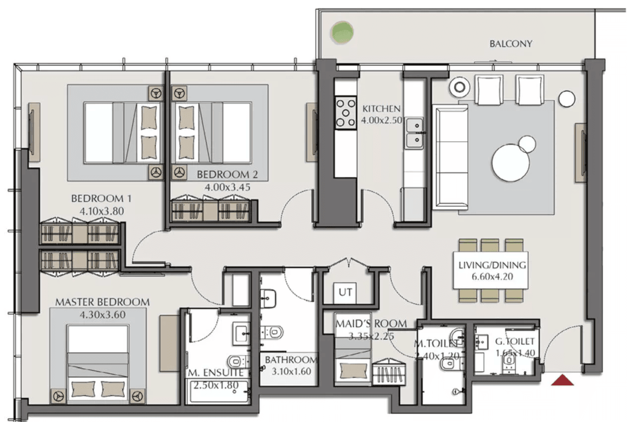 3 BR