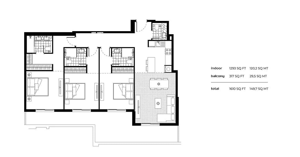 3 BR