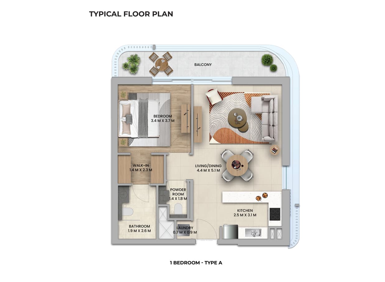 1 BR