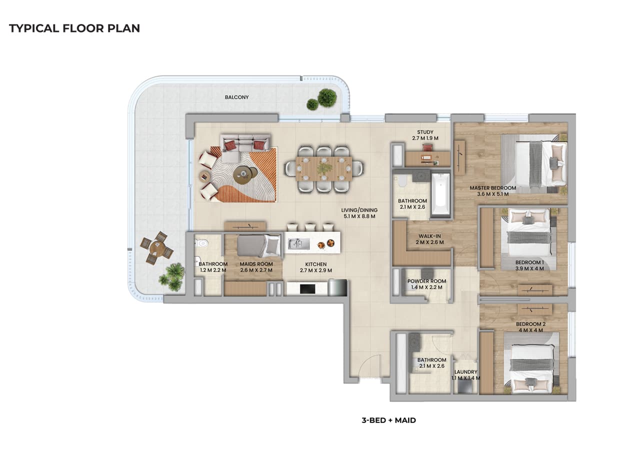 3 BR