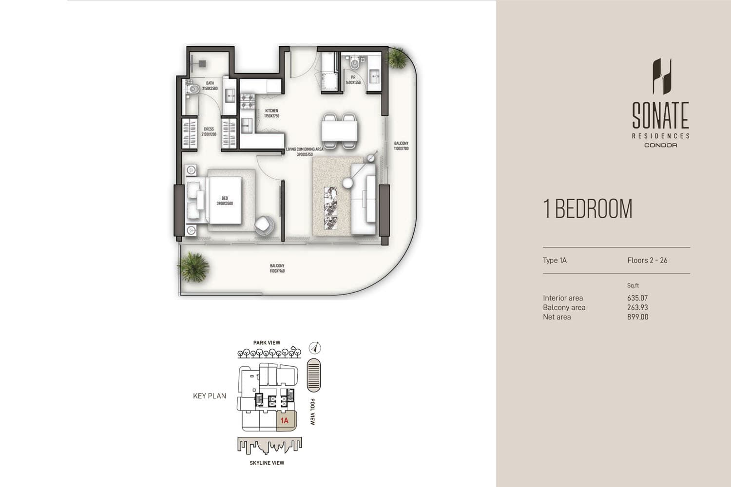 1 BR