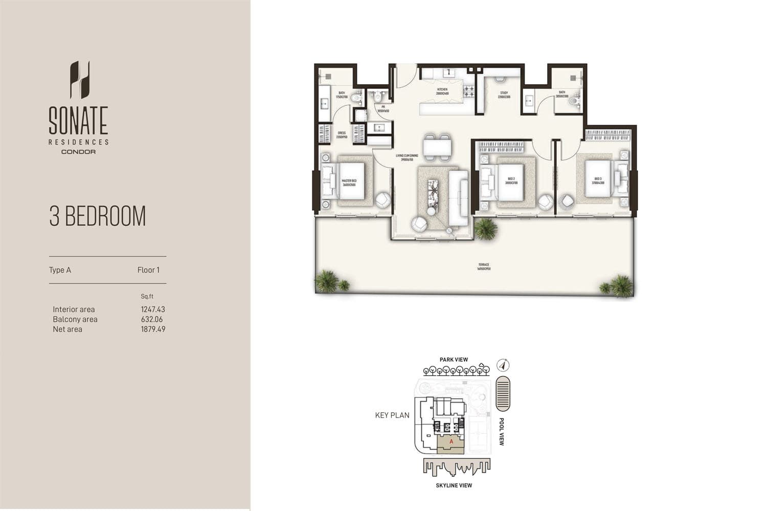 3 BR