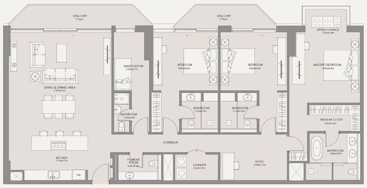 3 BR