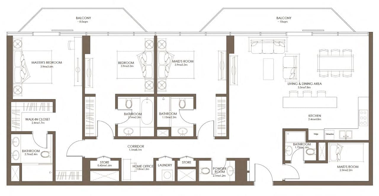 3 BR