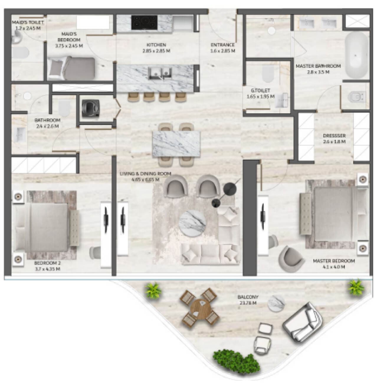 2 BR