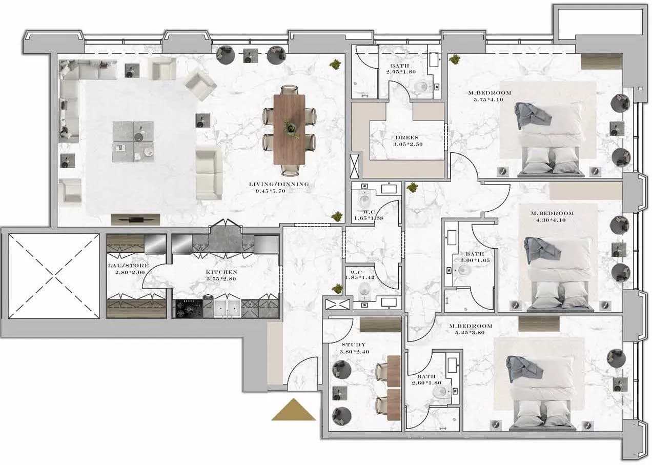 3 BR