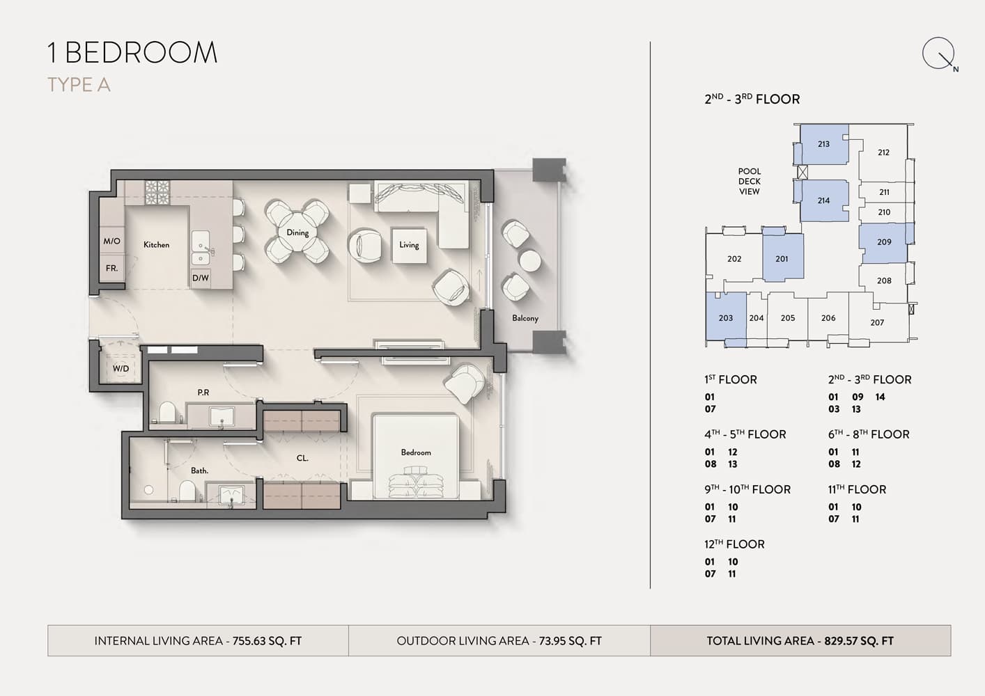 1 BR