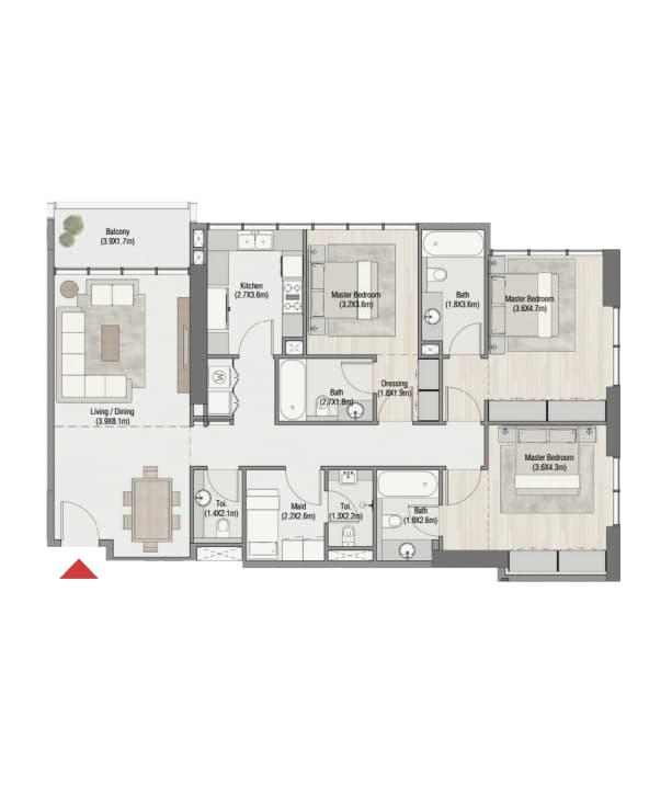 3 BR