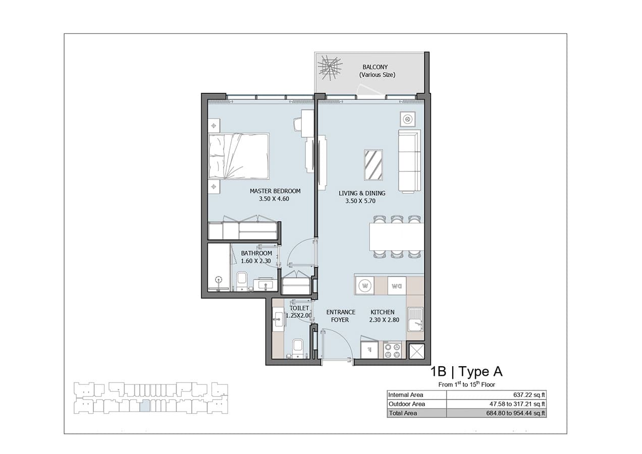 1 BR