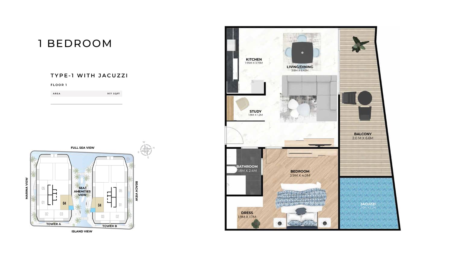 1 BR