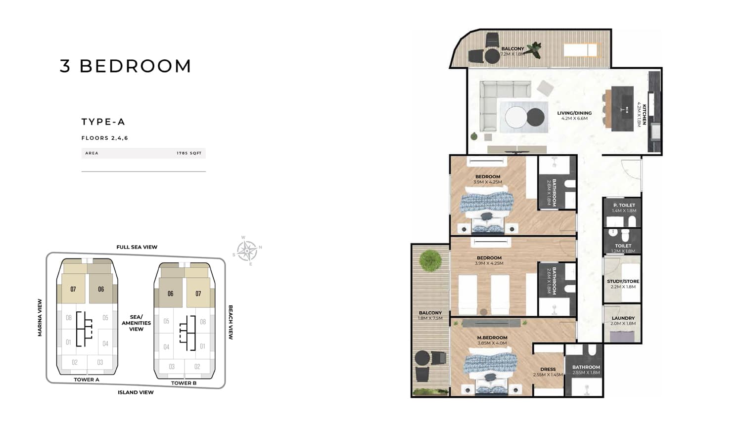 3 BR