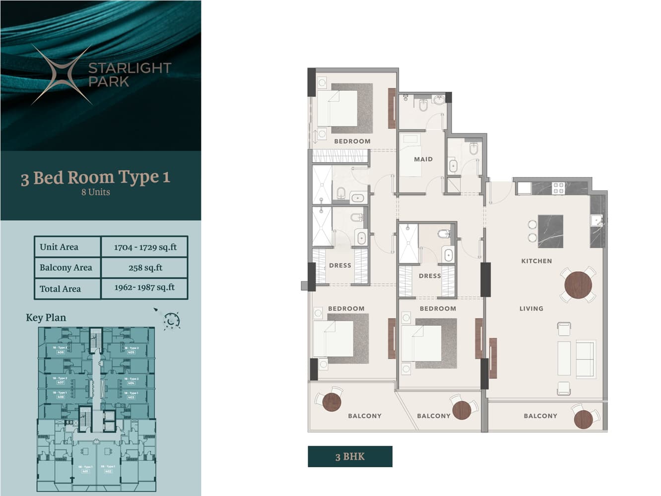 3 BR