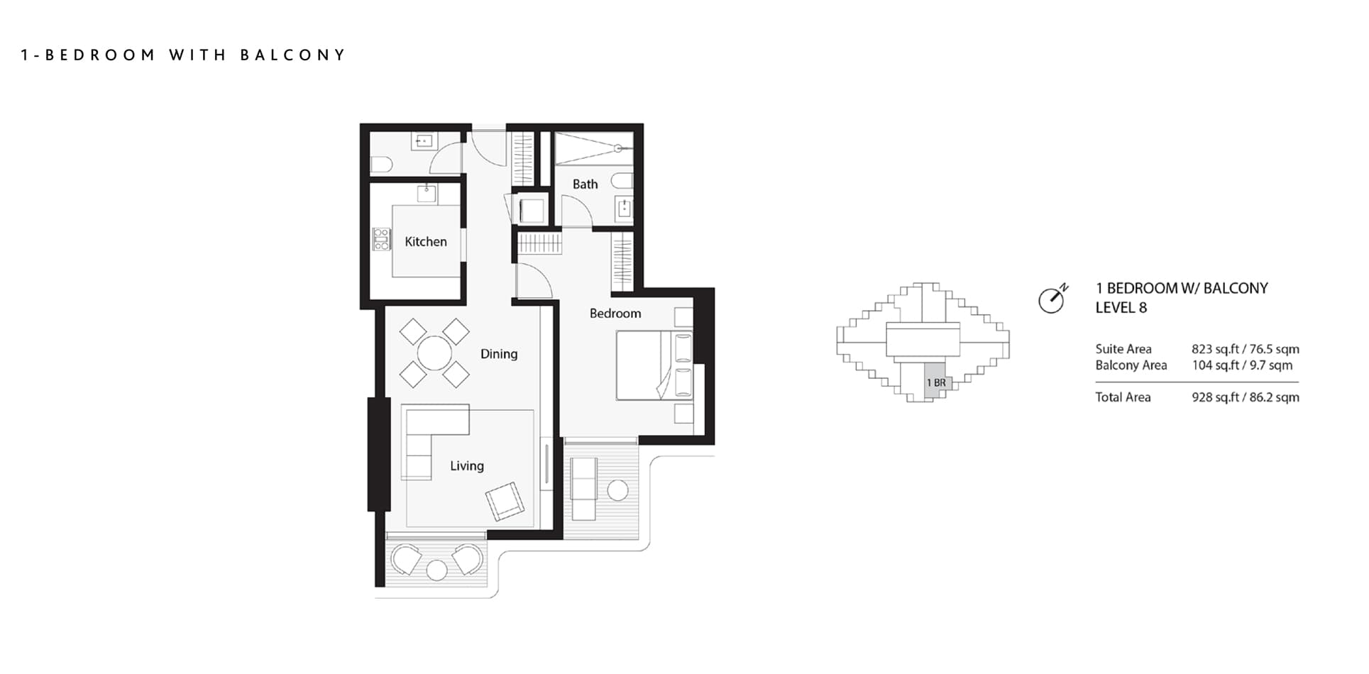 1 BR