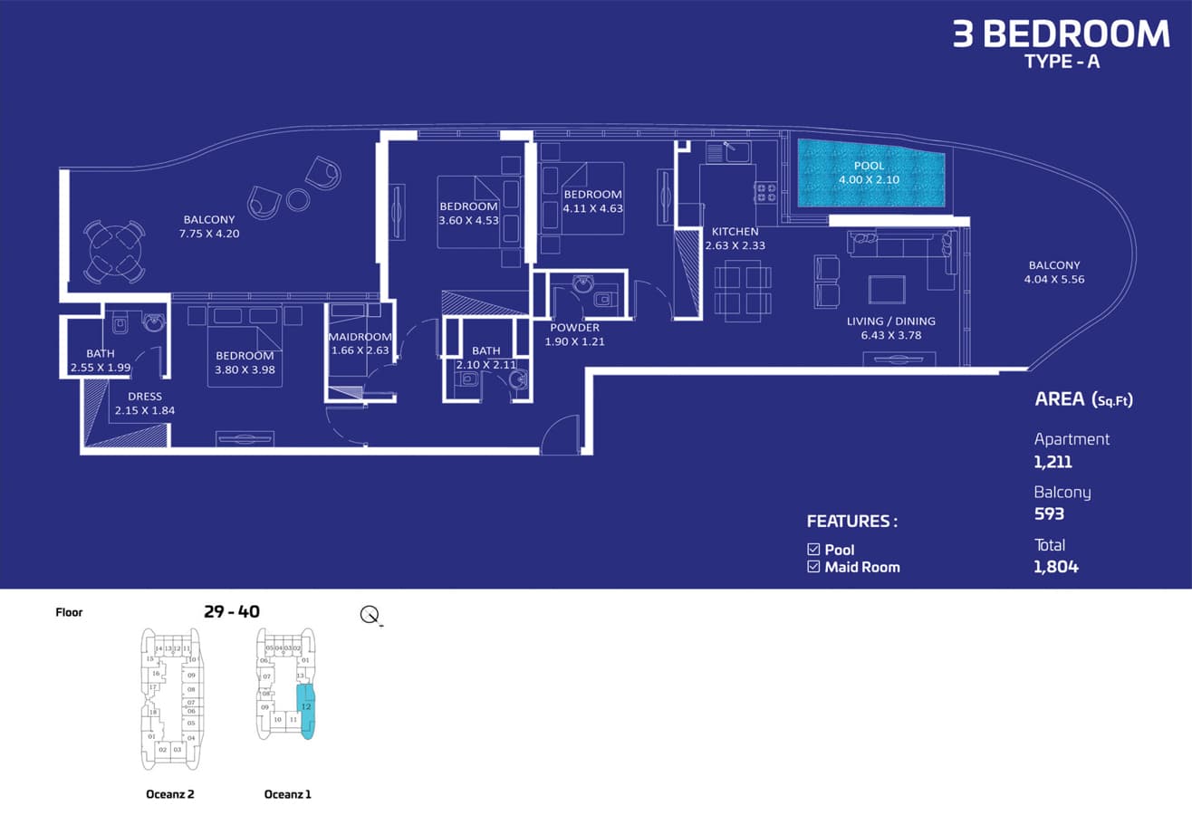3 BR