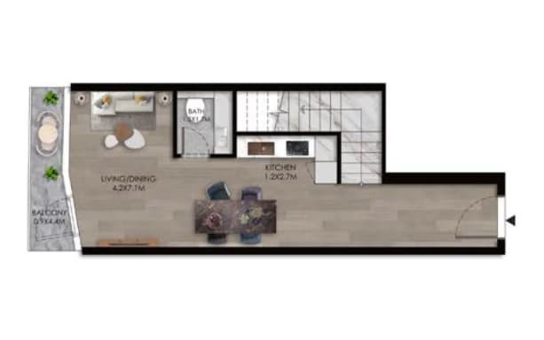 1 BR