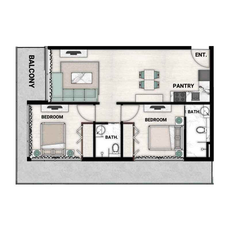 2 BR
